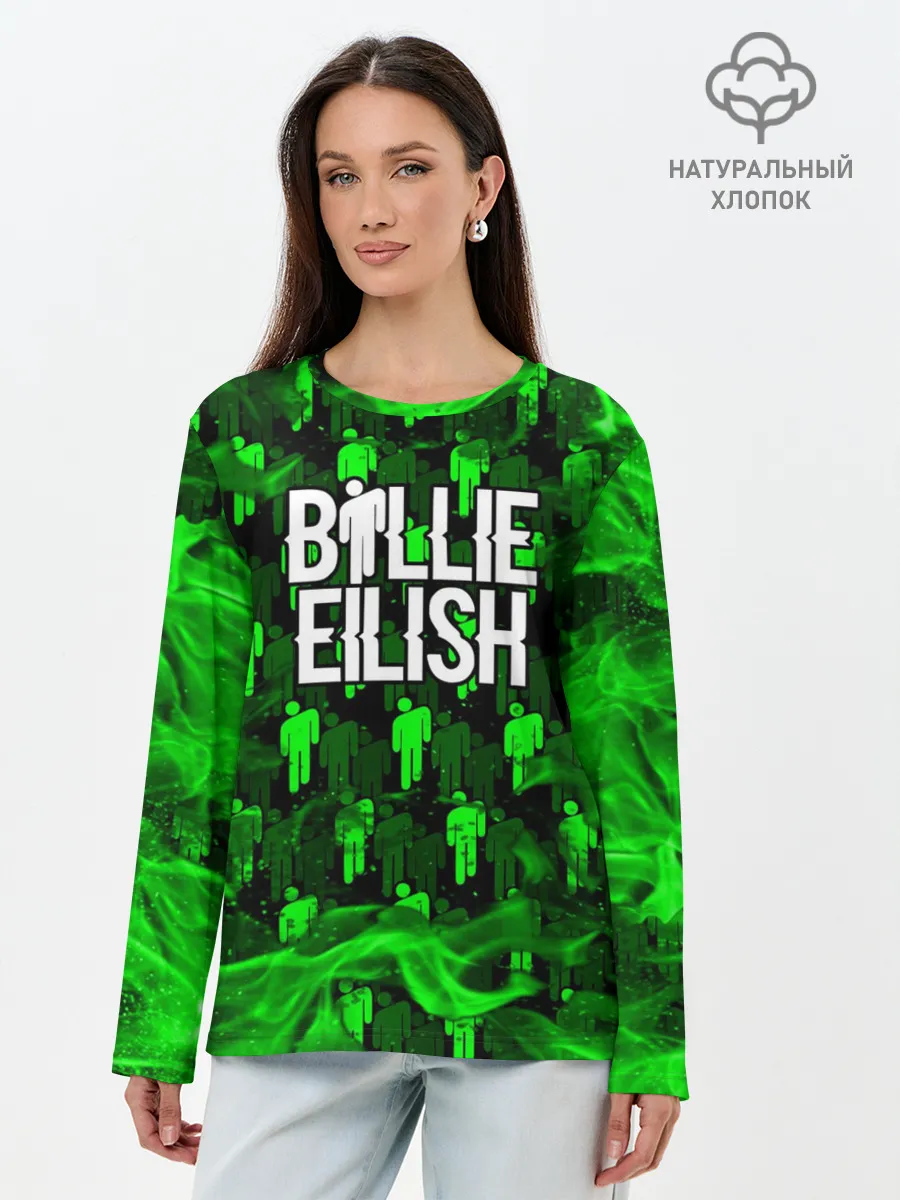 Лонгслив женский. Хлопок / BILLIE EILISH