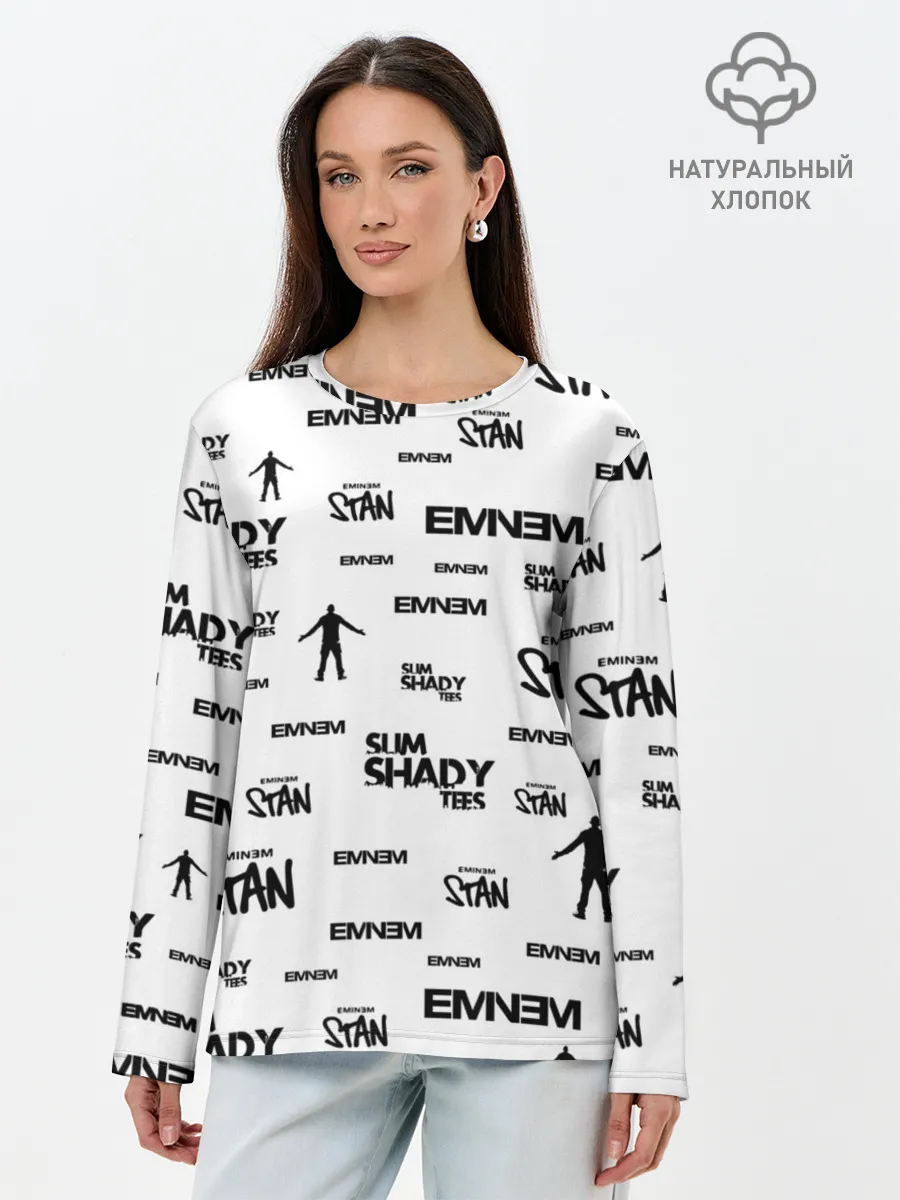 Лонгслив женский. Хлопок / Eminem