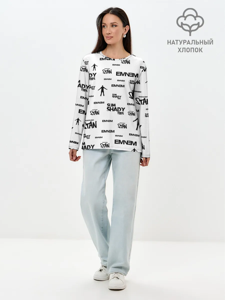 Лонгслив женский. Хлопок / Eminem