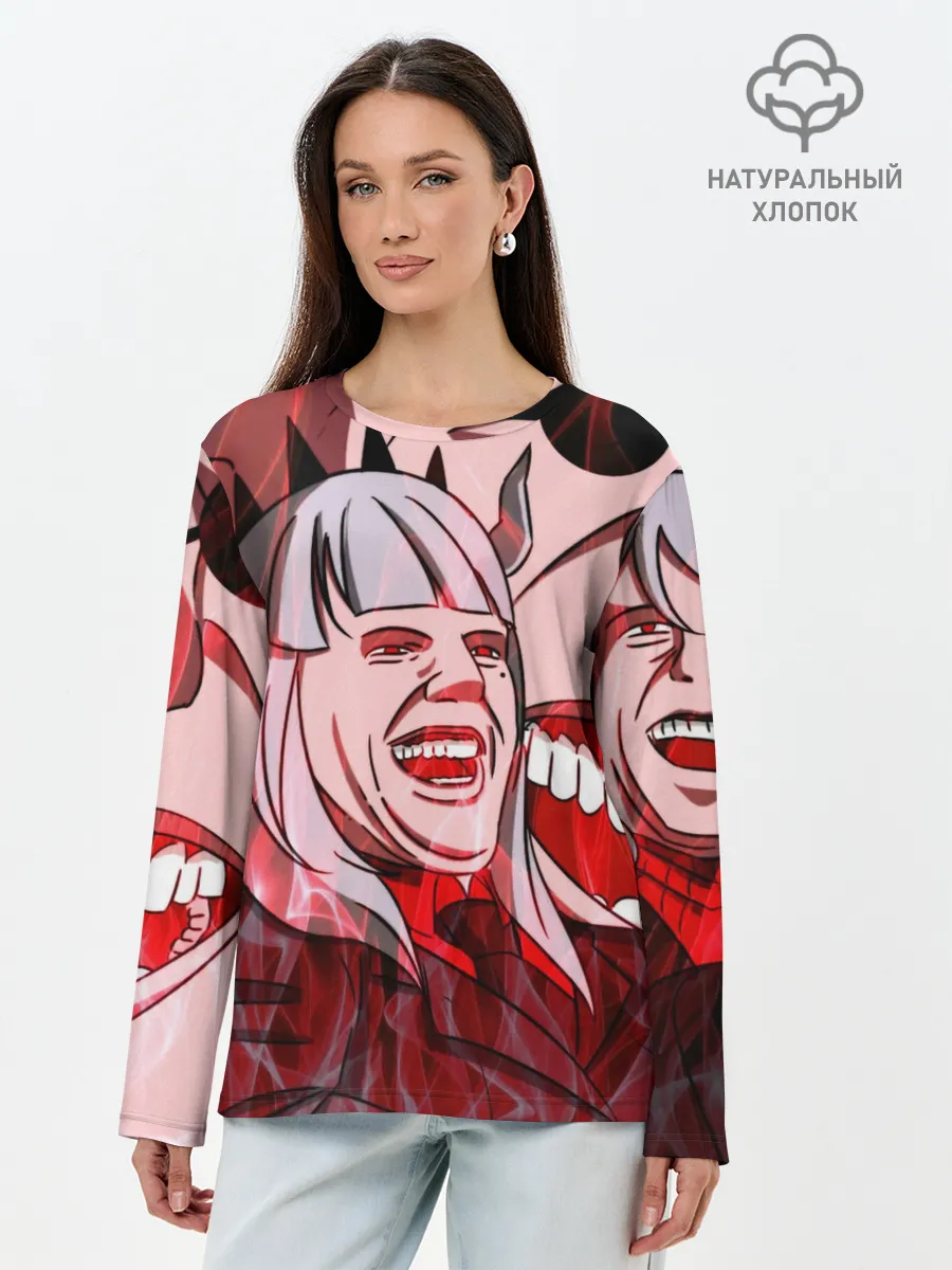 Лонгслив женский. Хлопок / ТОМ КРУЗ МЕМ