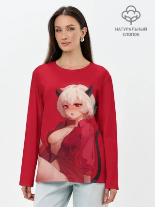 Лонгслив женский. Хлопок / HELLTAKER