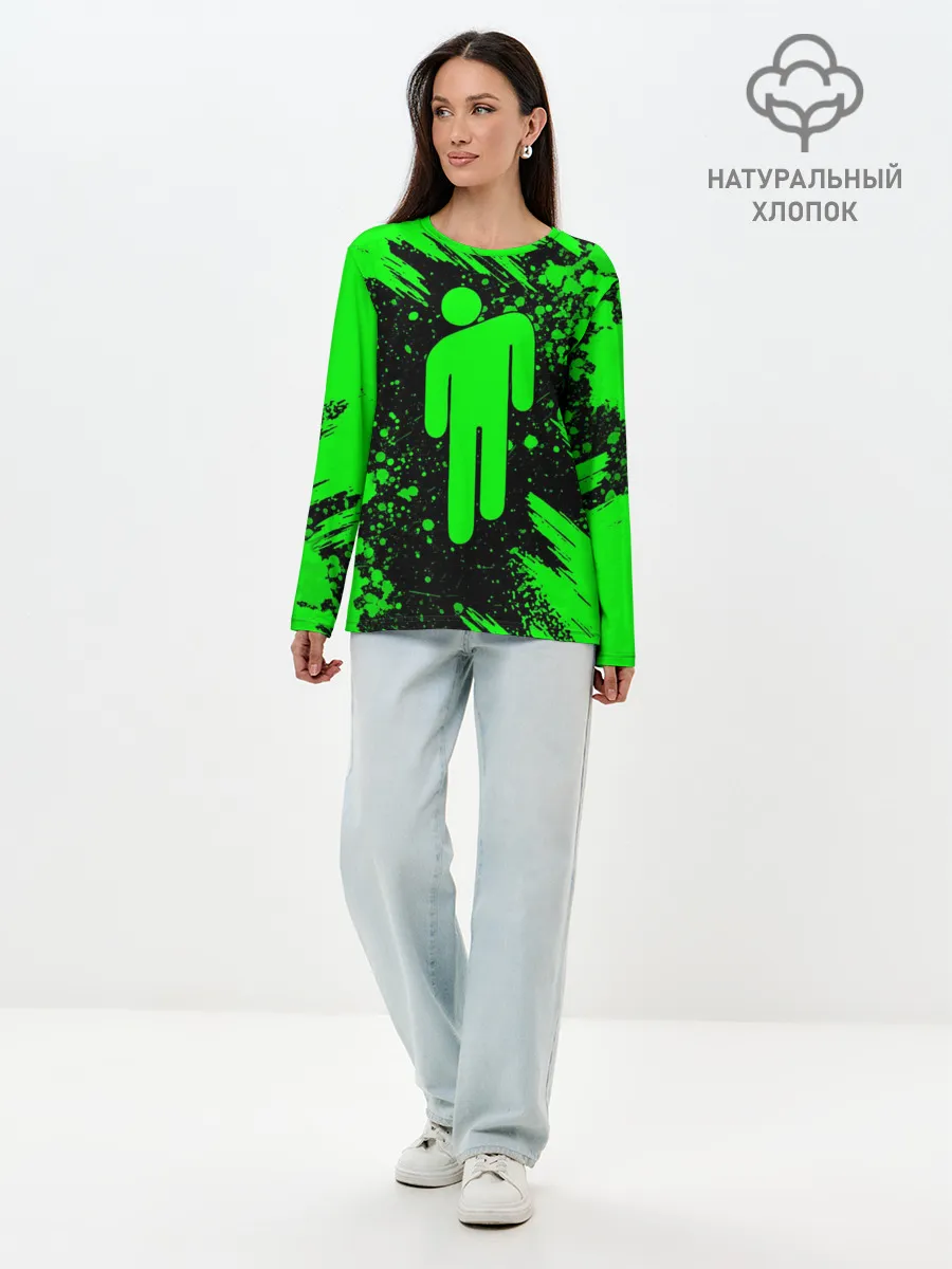 Лонгслив женский. Хлопок / BILLIE EILISH