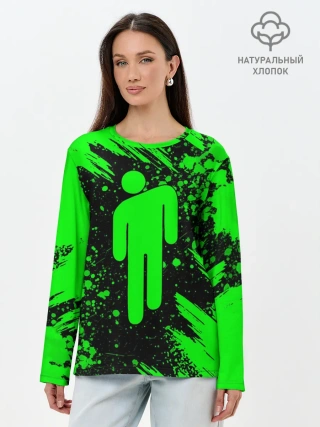 Лонгслив женский. Хлопок / BILLIE EILISH