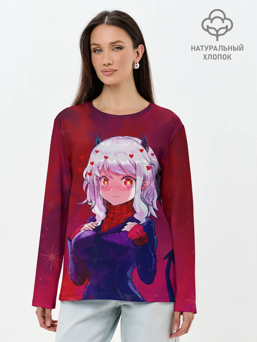 Лонгслив женский. Хлопок / Cute Modeus
