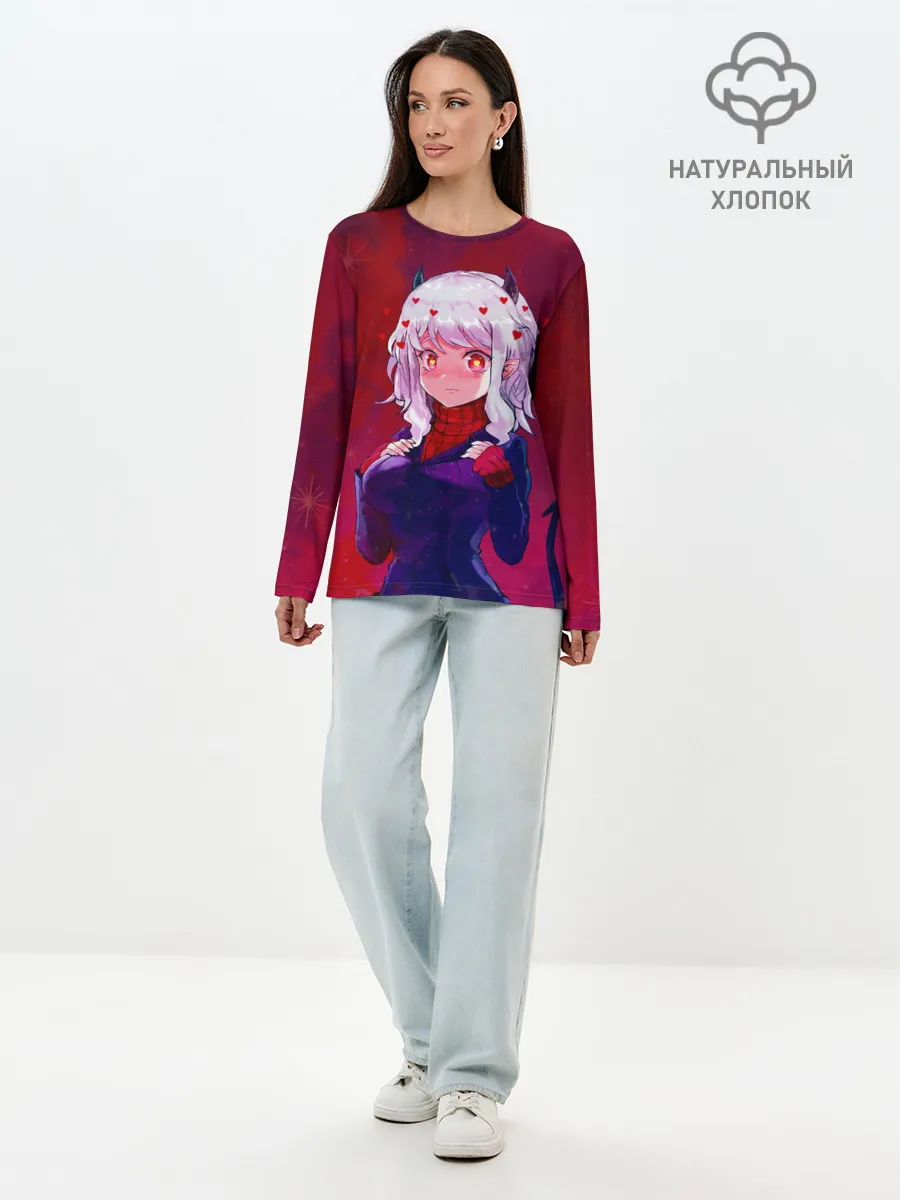 Лонгслив женский. Хлопок / Cute Modeus