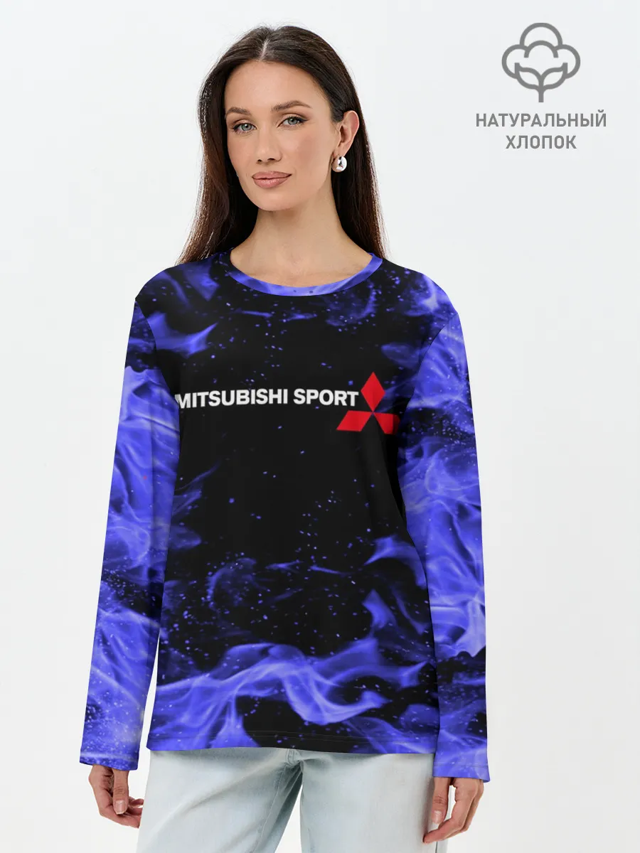 Лонгслив женский. Хлопок / MITSUBISHI