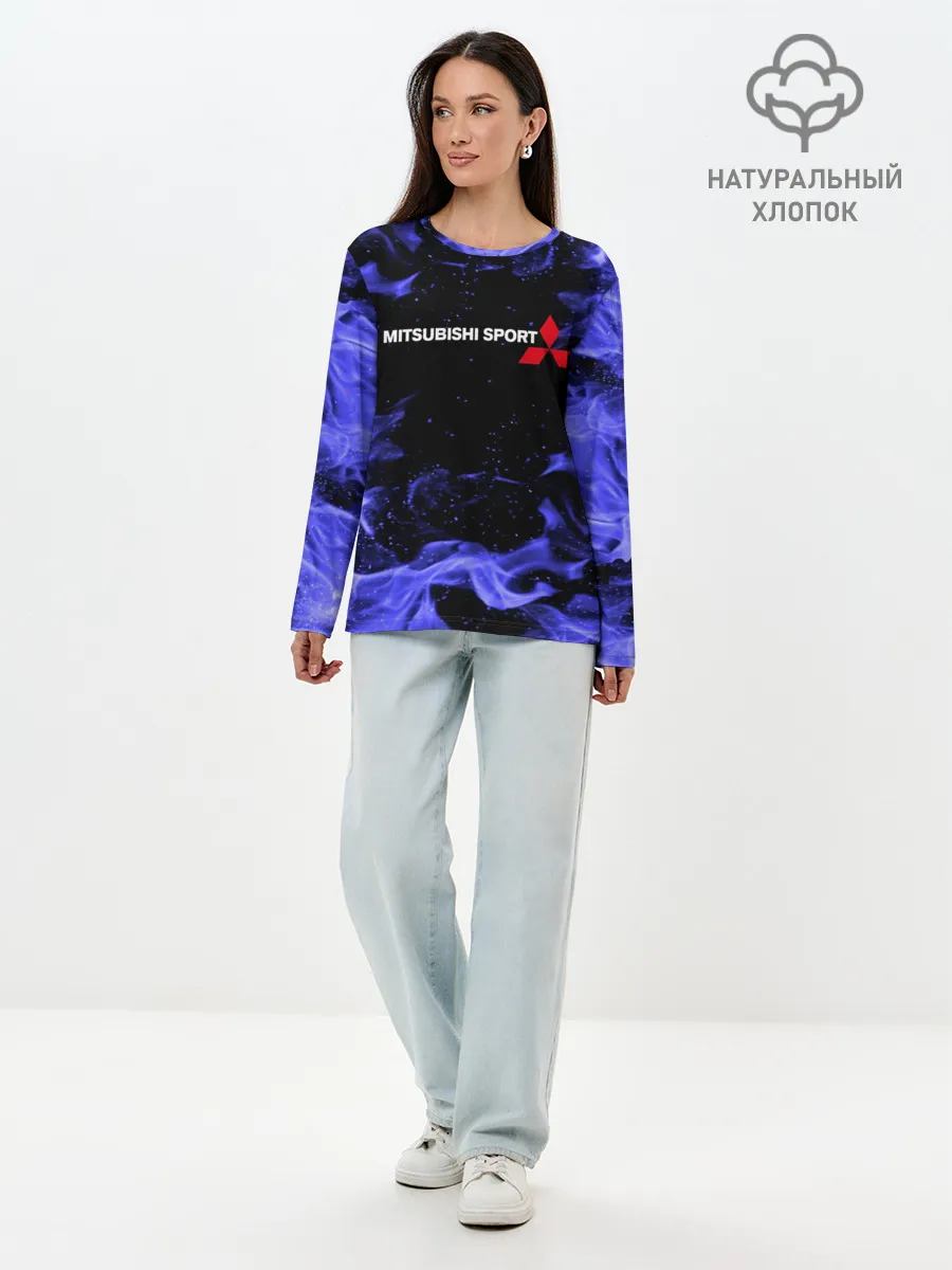 Лонгслив женский. Хлопок / MITSUBISHI
