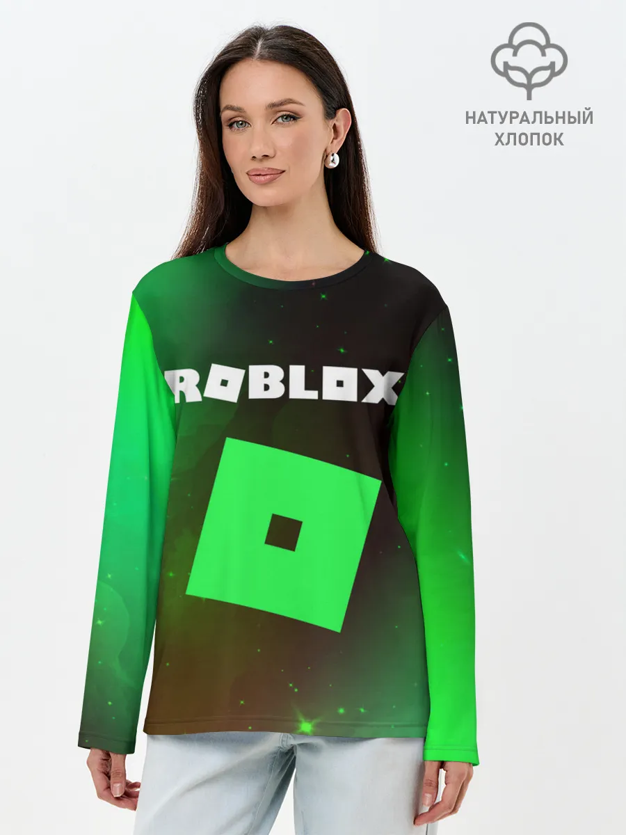 Лонгслив женский. Хлопок / ROBLOX / РОБЛОКС