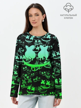 Лонгслив женский. Хлопок / MARSHMELLO