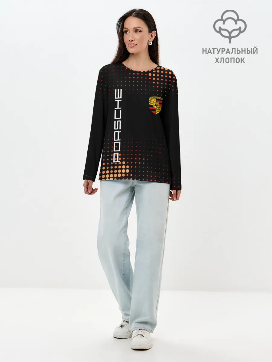 Лонгслив женский. Хлопок / PORSCHE