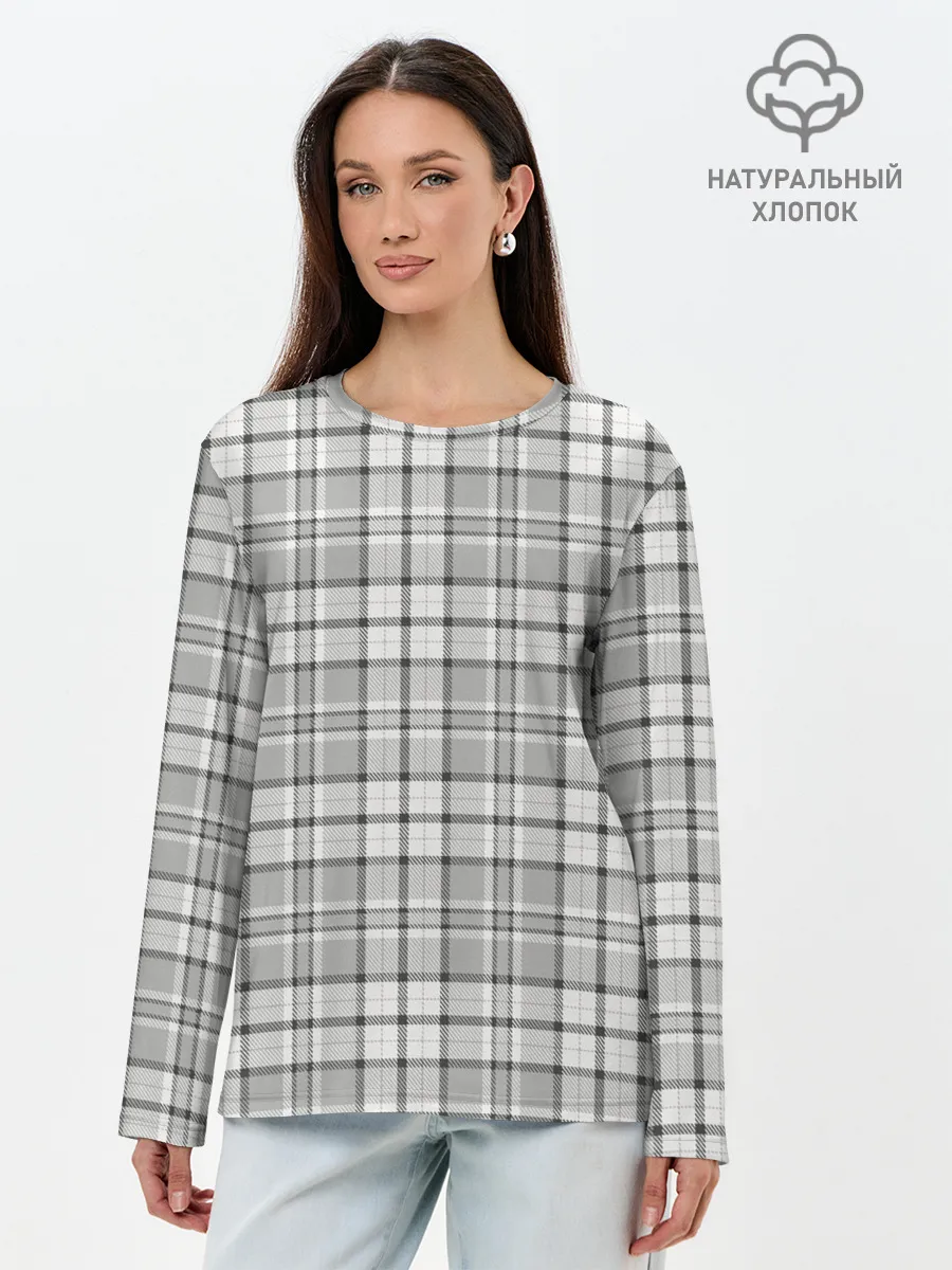 Лонгслив женский. Хлопок / Джентльмены