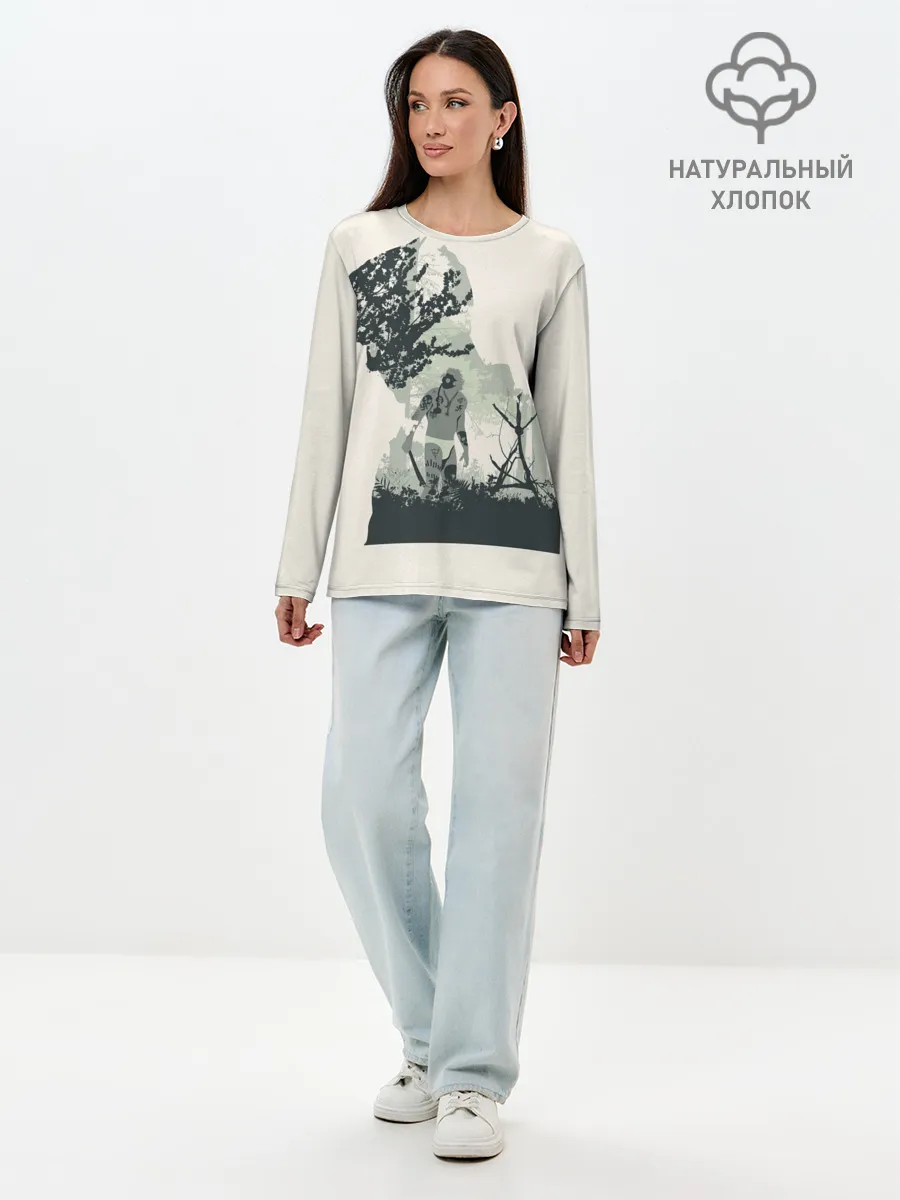 Лонгслив женский. Хлопок / Настоящий детектив