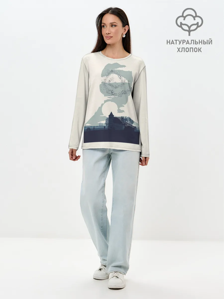 Лонгслив женский. Хлопок / Настоящий детектив