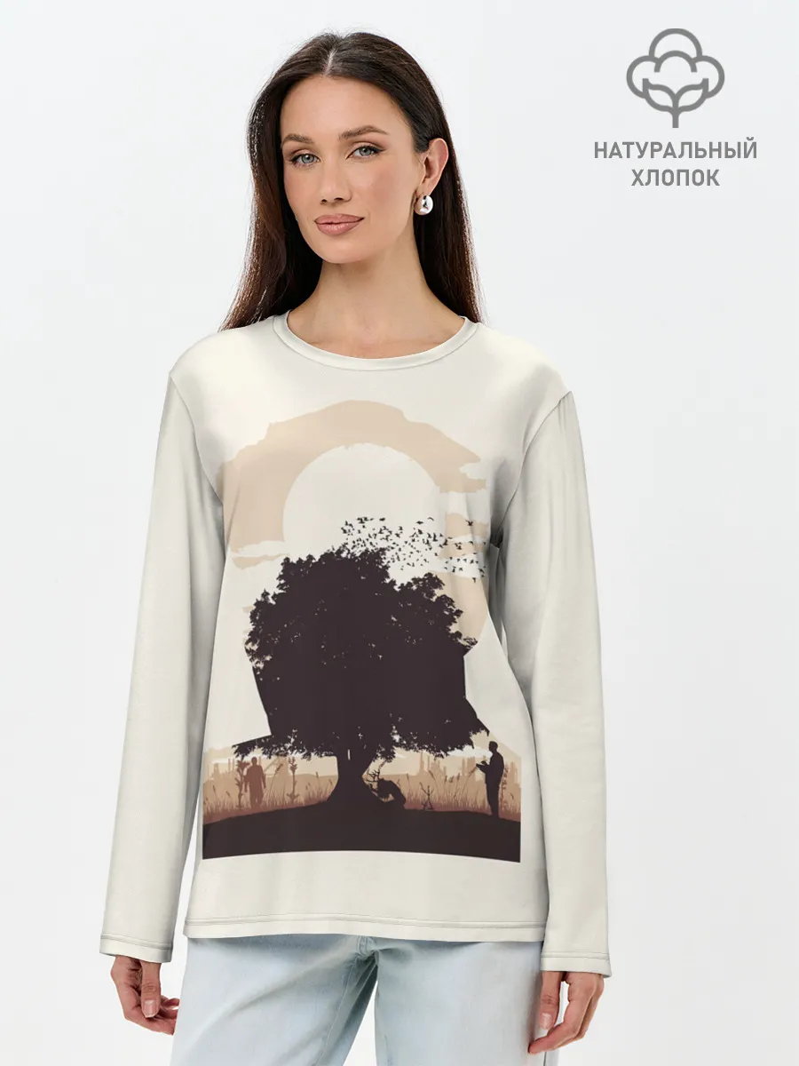Лонгслив женский. Хлопок / Настоящий детектив