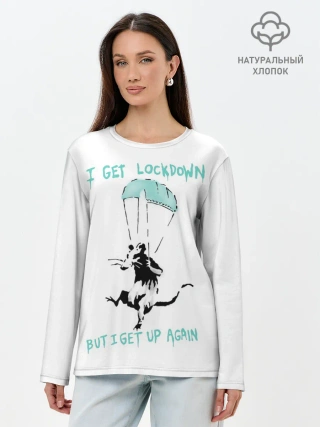 Лонгслив женский. Хлопок / Banksy