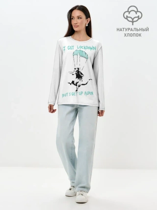 Лонгслив женский. Хлопок / Banksy