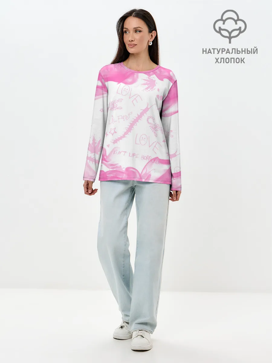 Лонгслив женский. Хлопок / LIL PEEP / ЛИЛ ПИП