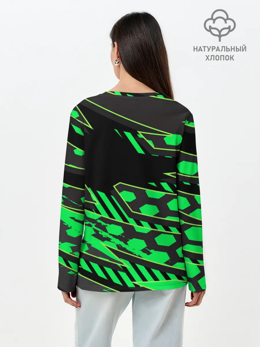 Лонгслив женский. Хлопок / Форма для мотокросса FOX