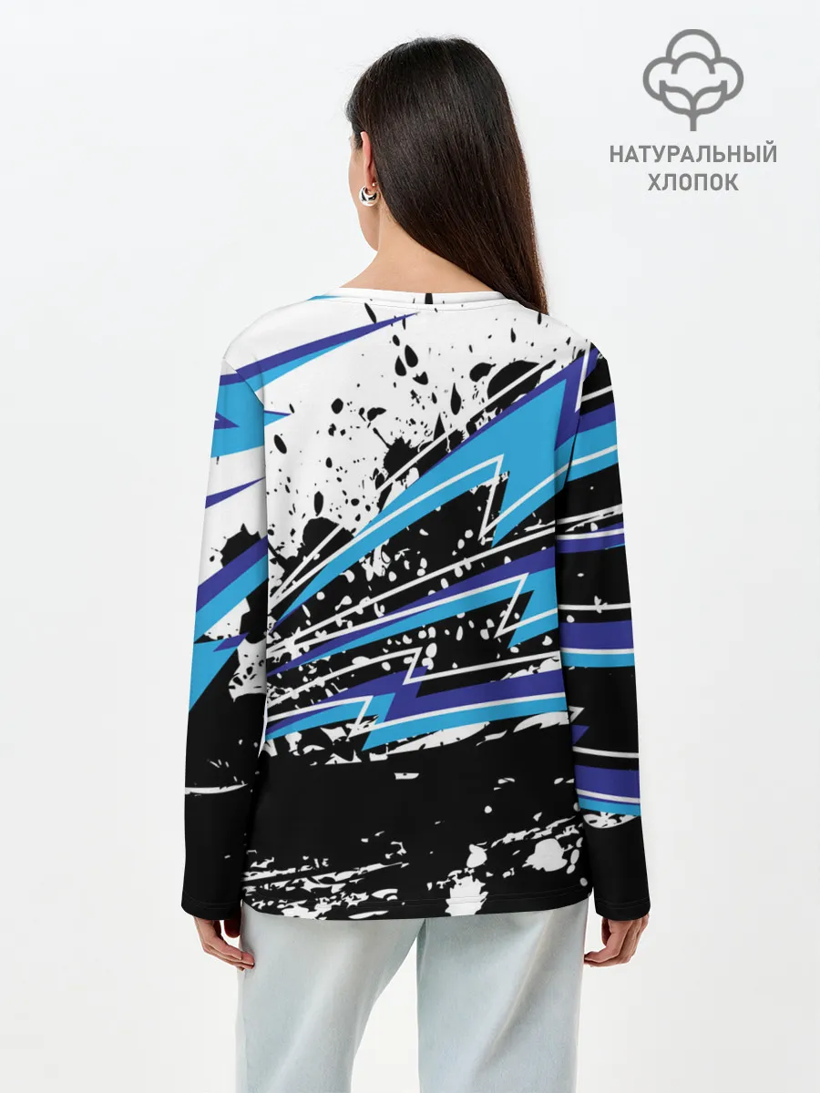 Лонгслив женский. Хлопок / Форма для мотокросса FOX