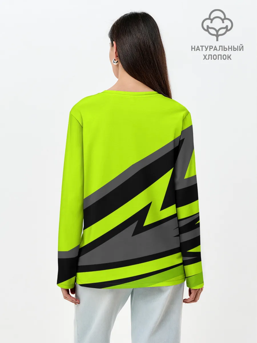 Лонгслив женский. Хлопок / Форма для мотокросса FOX