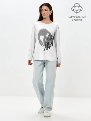Лонгслив женский. Хлопок / Prey