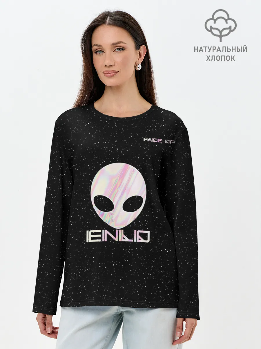 Лонгслив женский. Хлопок / Face Off-Enlo