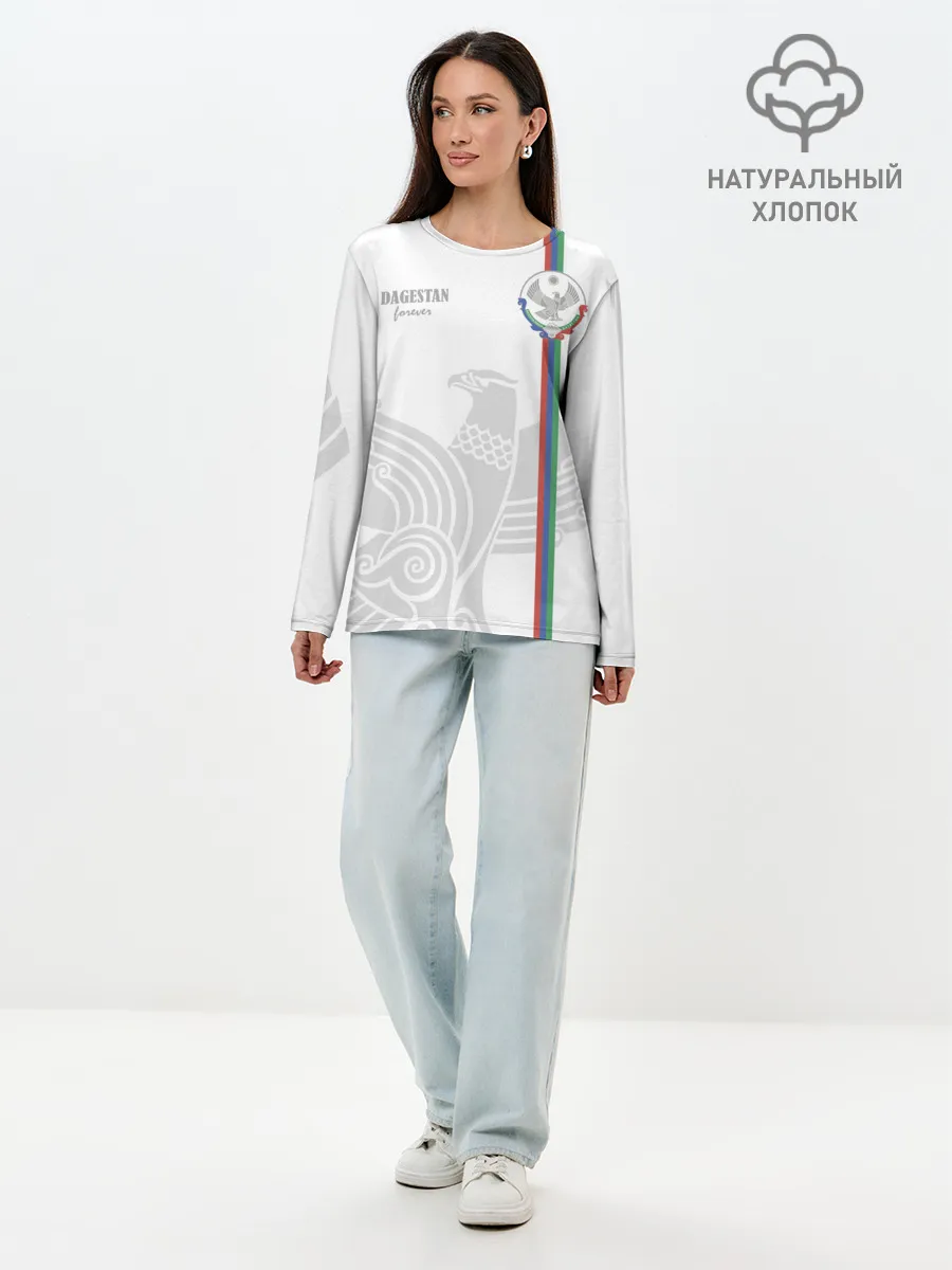 Лонгслив женский. Хлопок / Дагестан