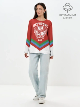 Лонгслив женский. Хлопок / Дагестан