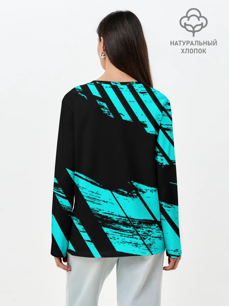 Лонгслив женский. Хлопок / Форма для мотокросса FOX