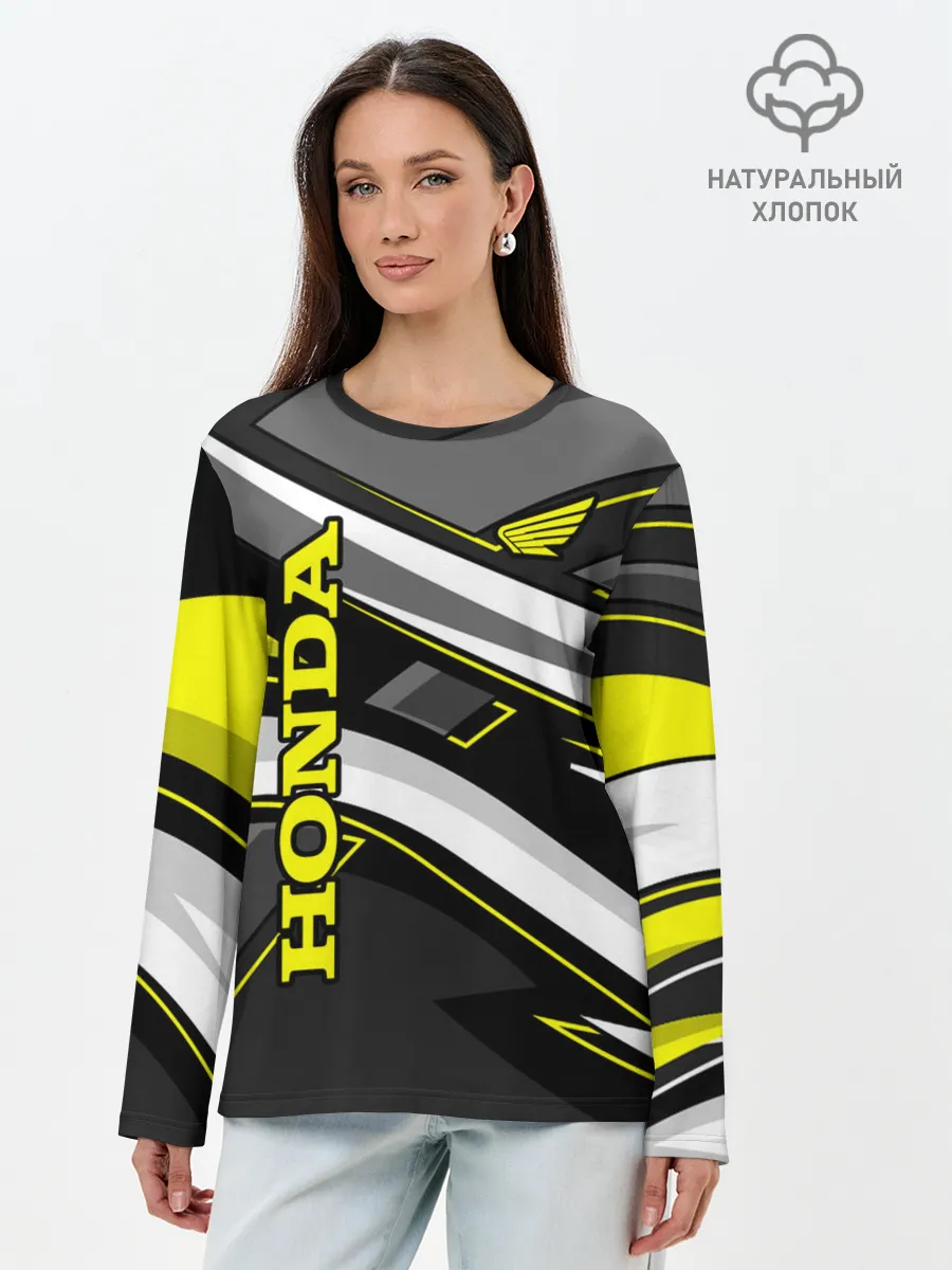 Лонгслив женский. Хлопок / HONDA