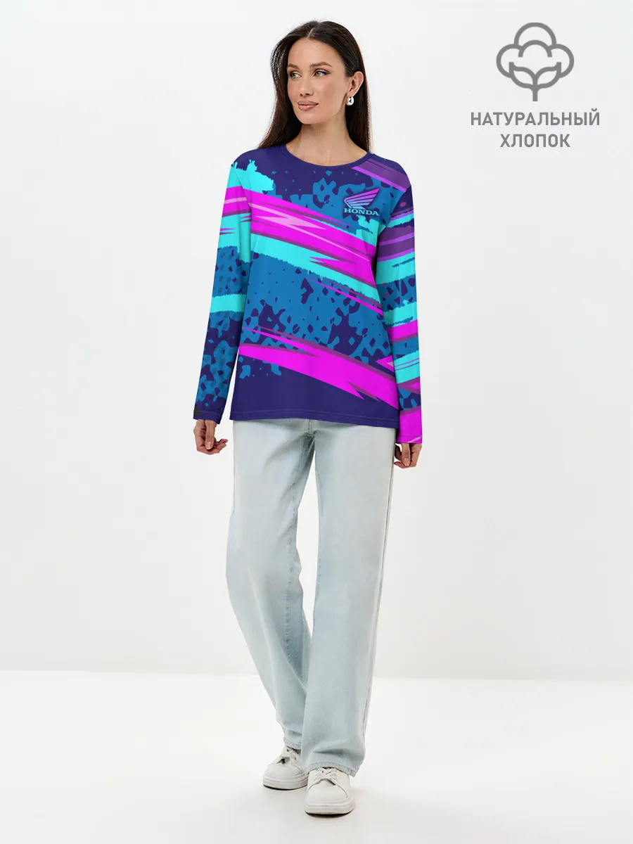 Лонгслив женский. Хлопок / HONDA