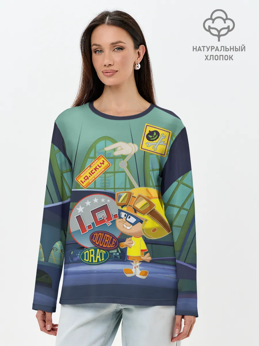 Лонгслив женский. Хлопок / IQ Wacky Races