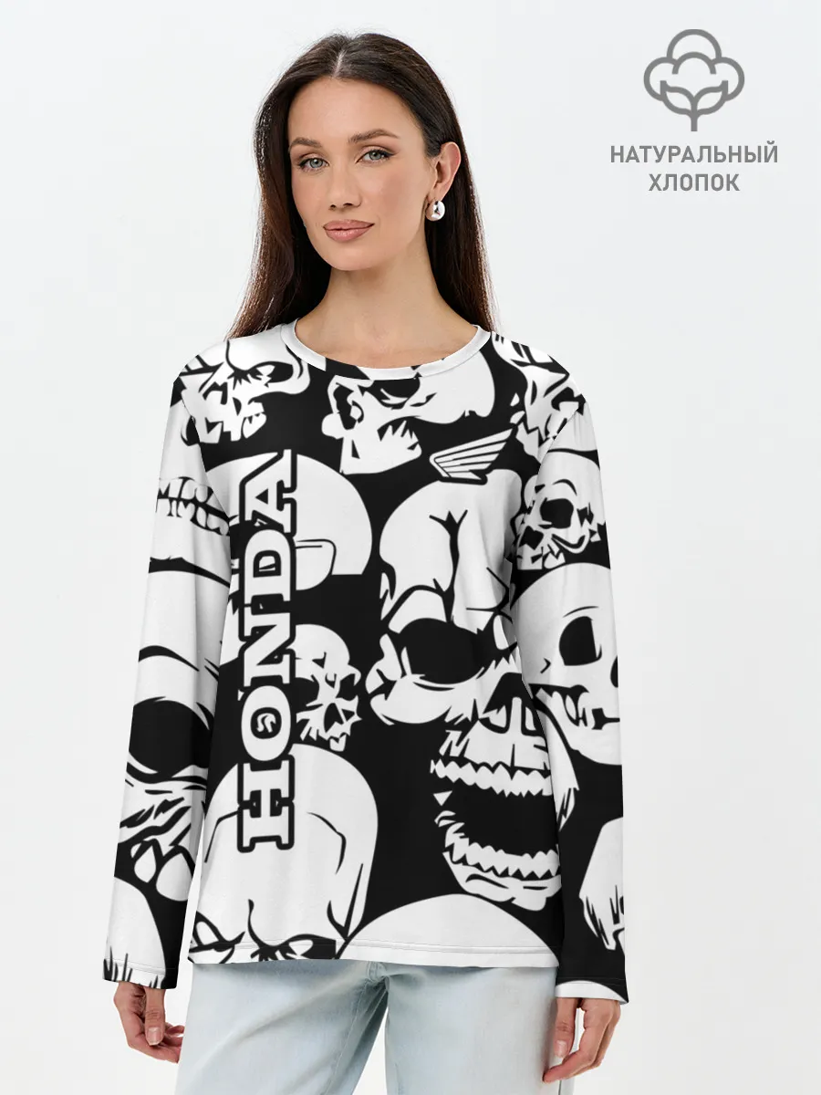 Лонгслив женский. Хлопок / HONDA