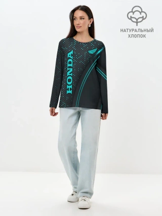 Лонгслив женский. Хлопок / HONDA