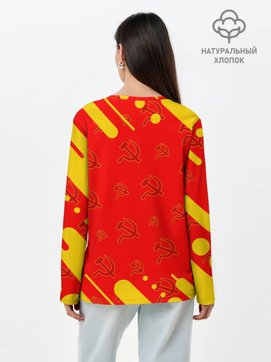 Лонгслив женский. Хлопок / USSR / СССР