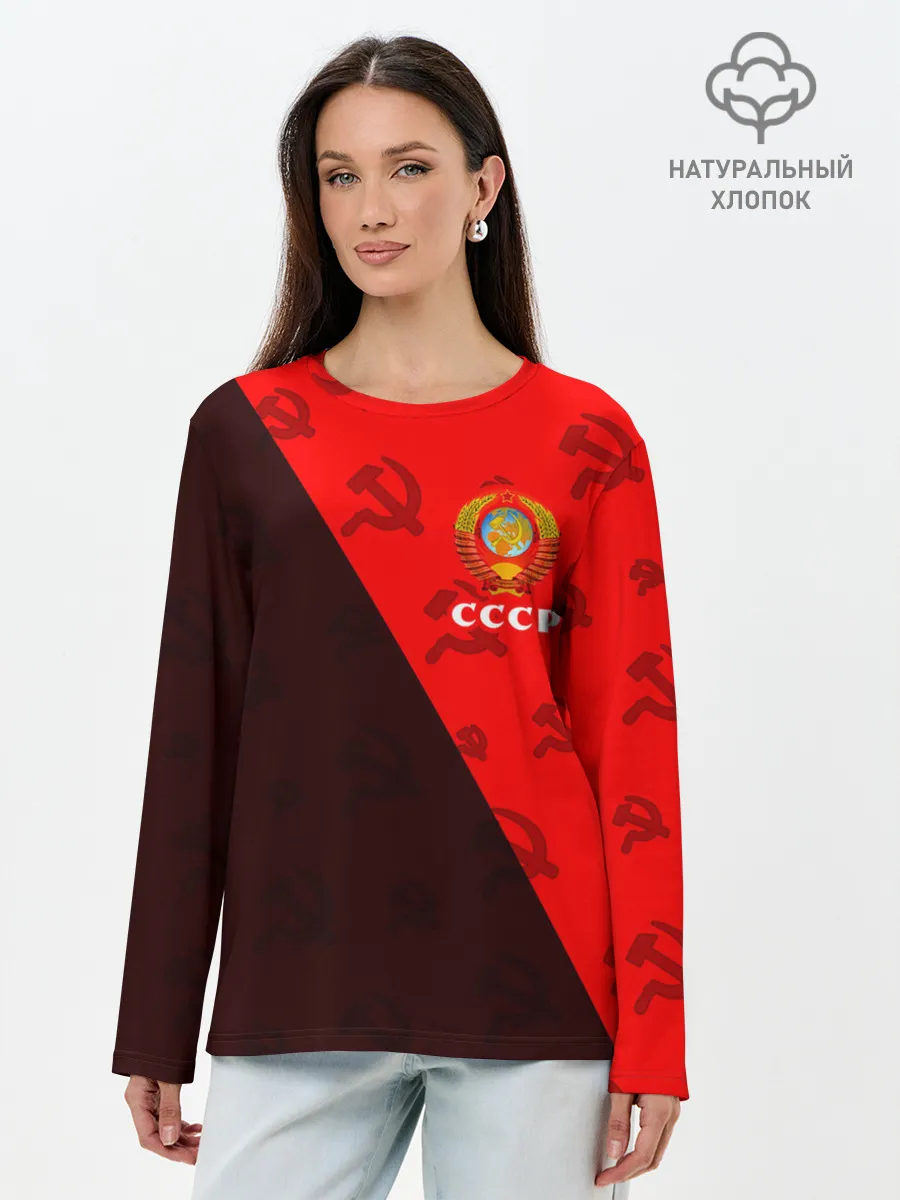 Лонгслив женский. Хлопок / СССР / USSR