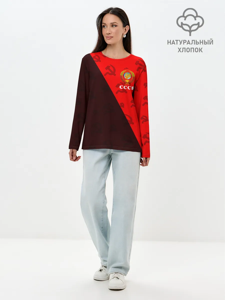 Лонгслив женский. Хлопок / СССР / USSR