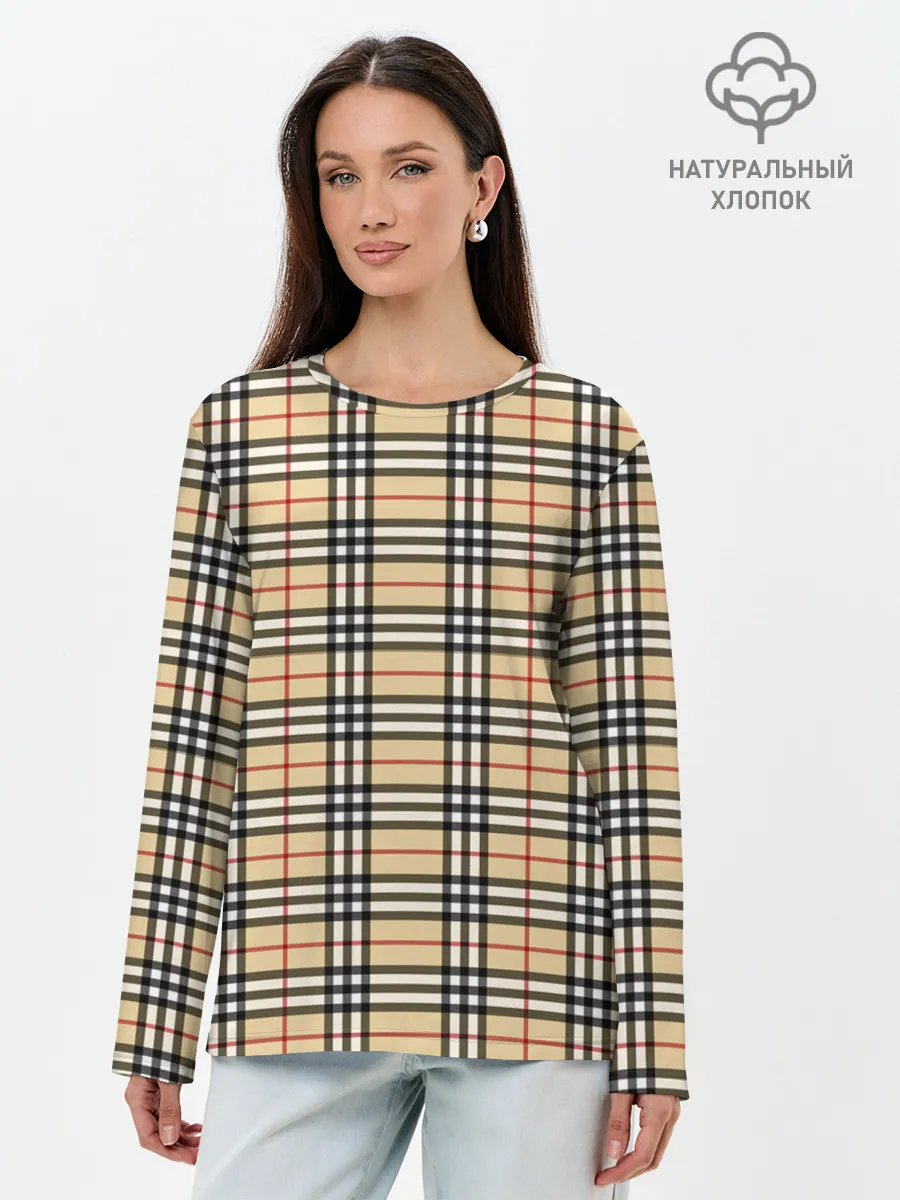 Лонгслив женский. Хлопок / The Gentlemen Beige