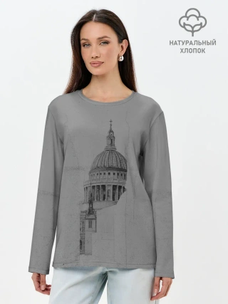 Лонгслив женский. Хлопок / собор