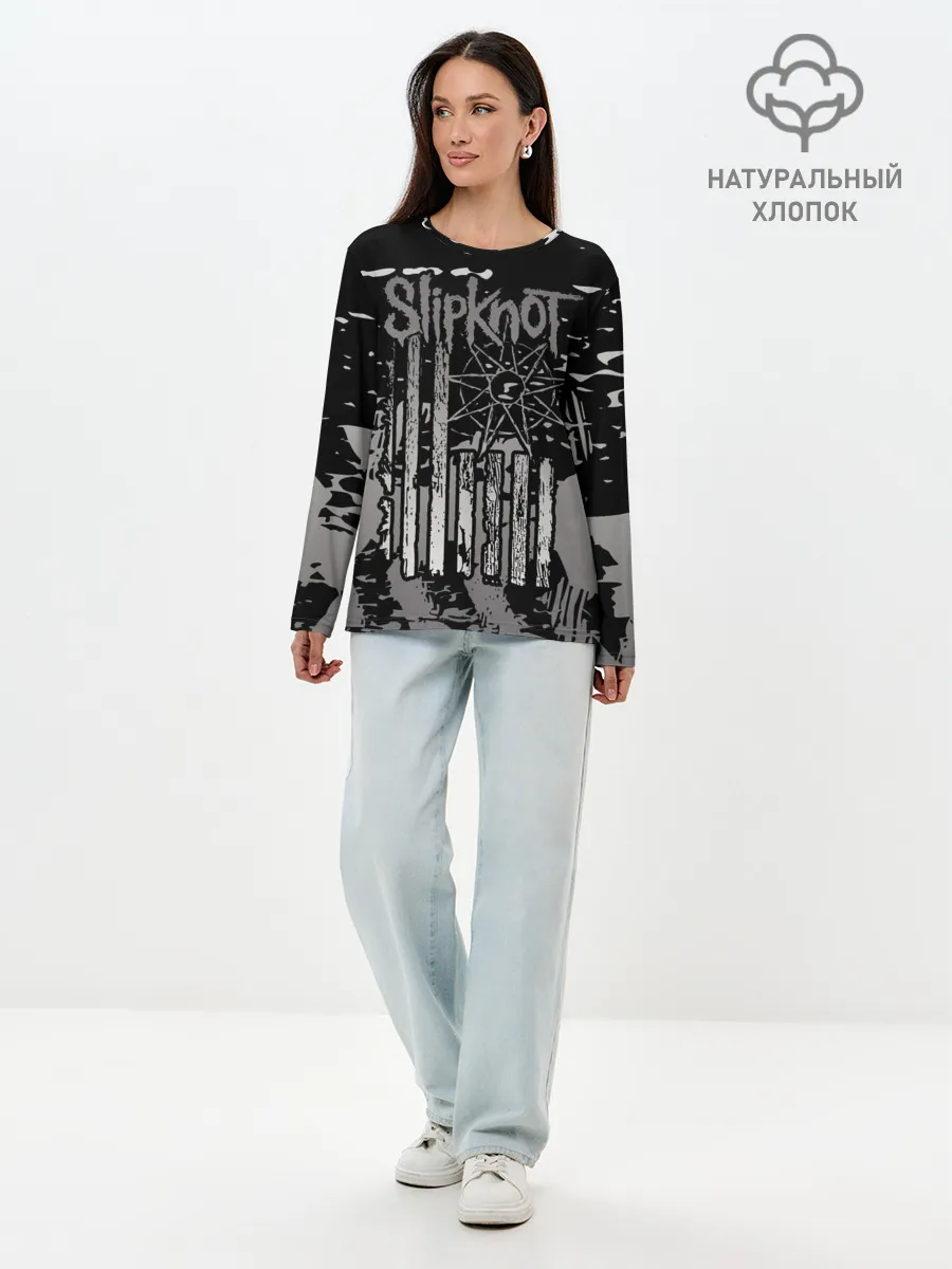 Лонгслив женский. Хлопок / Slipknot