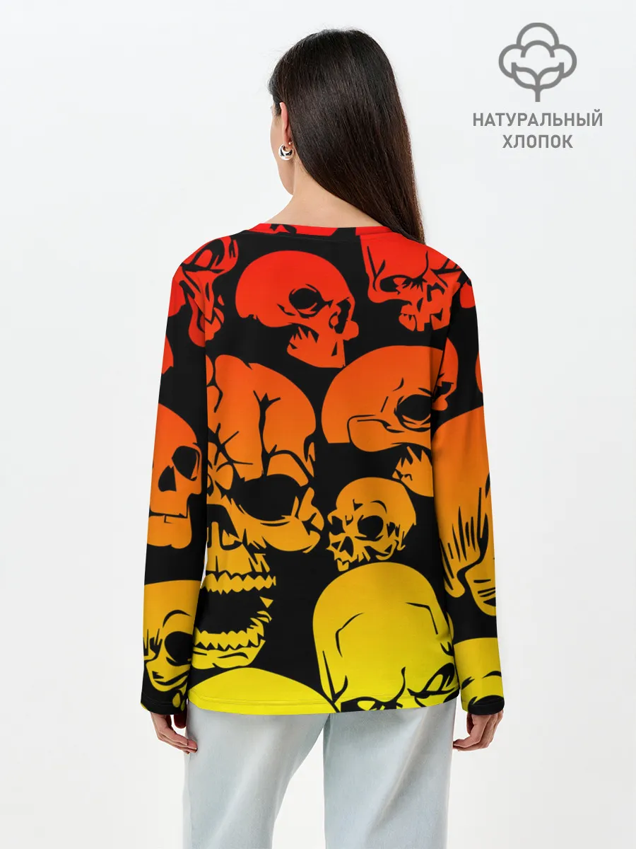 Лонгслив женский. Хлопок / Slipknot
