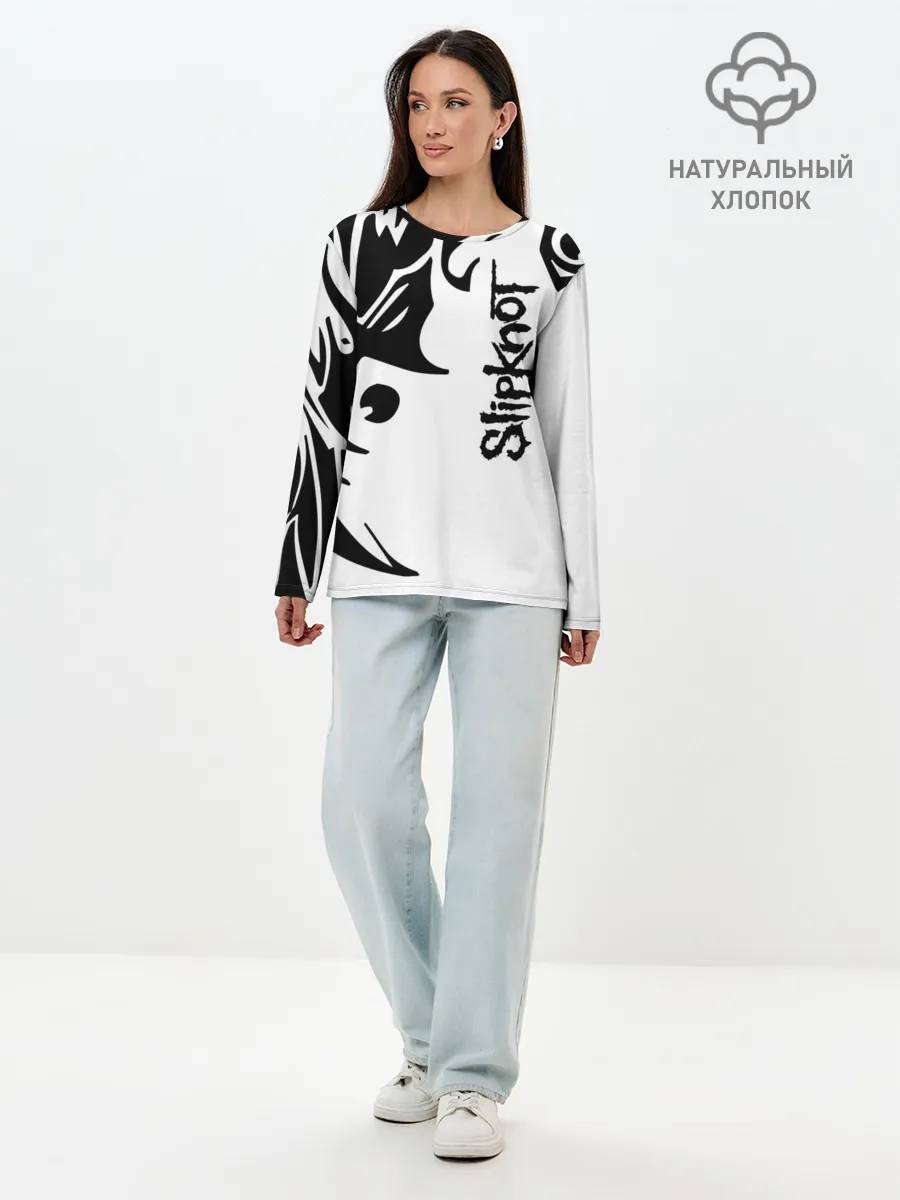 Лонгслив женский. Хлопок / Slipknot