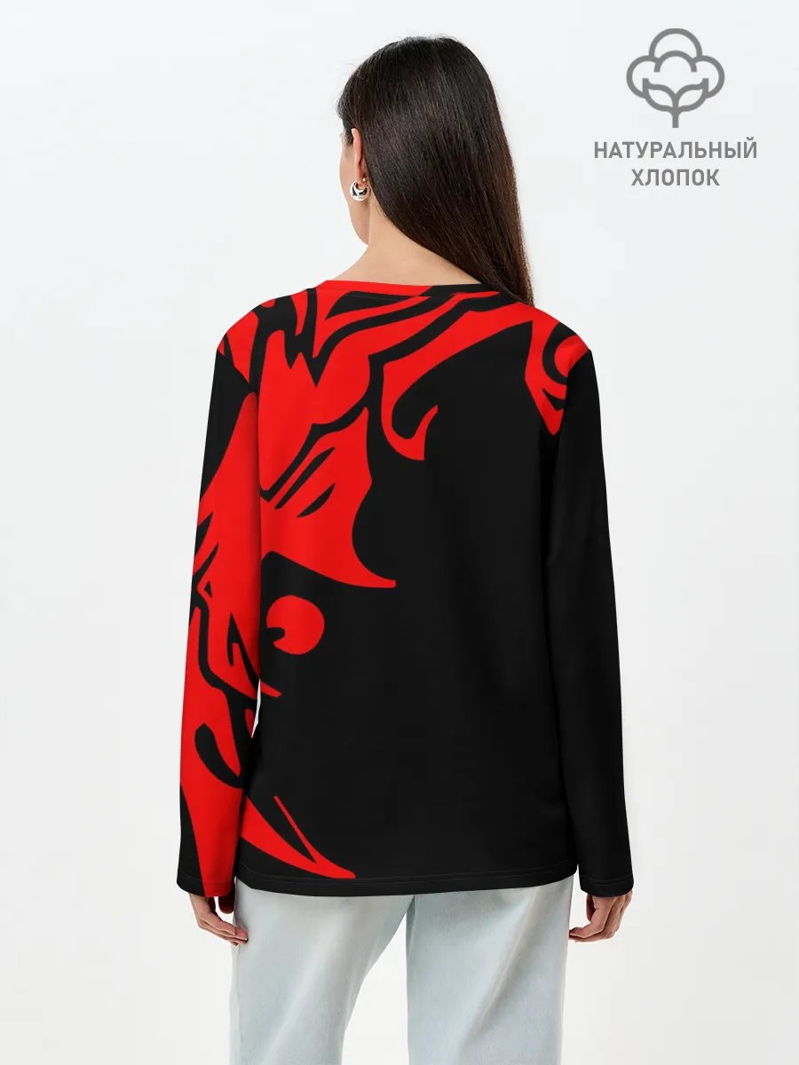 Лонгслив женский. Хлопок / Slipknot