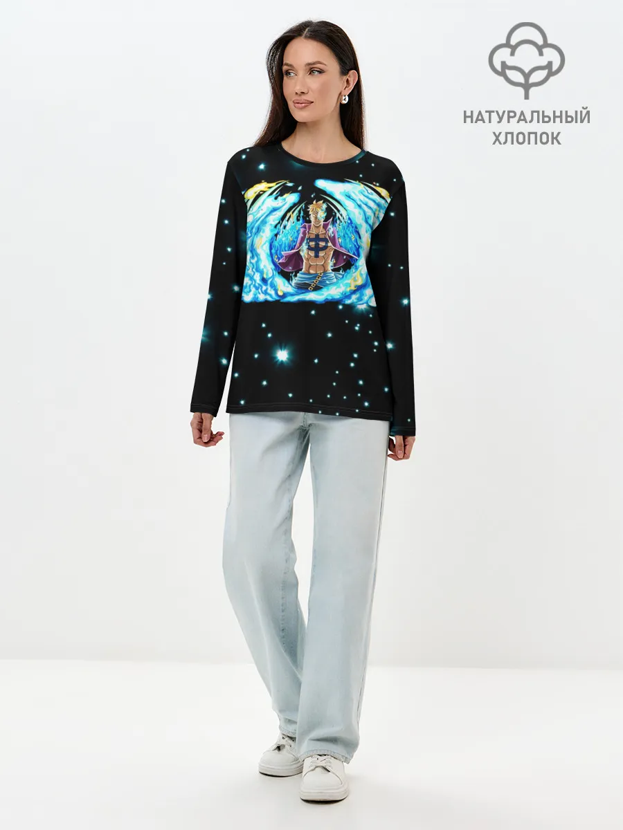 Лонгслив женский. Хлопок / Ван Пис | Марко