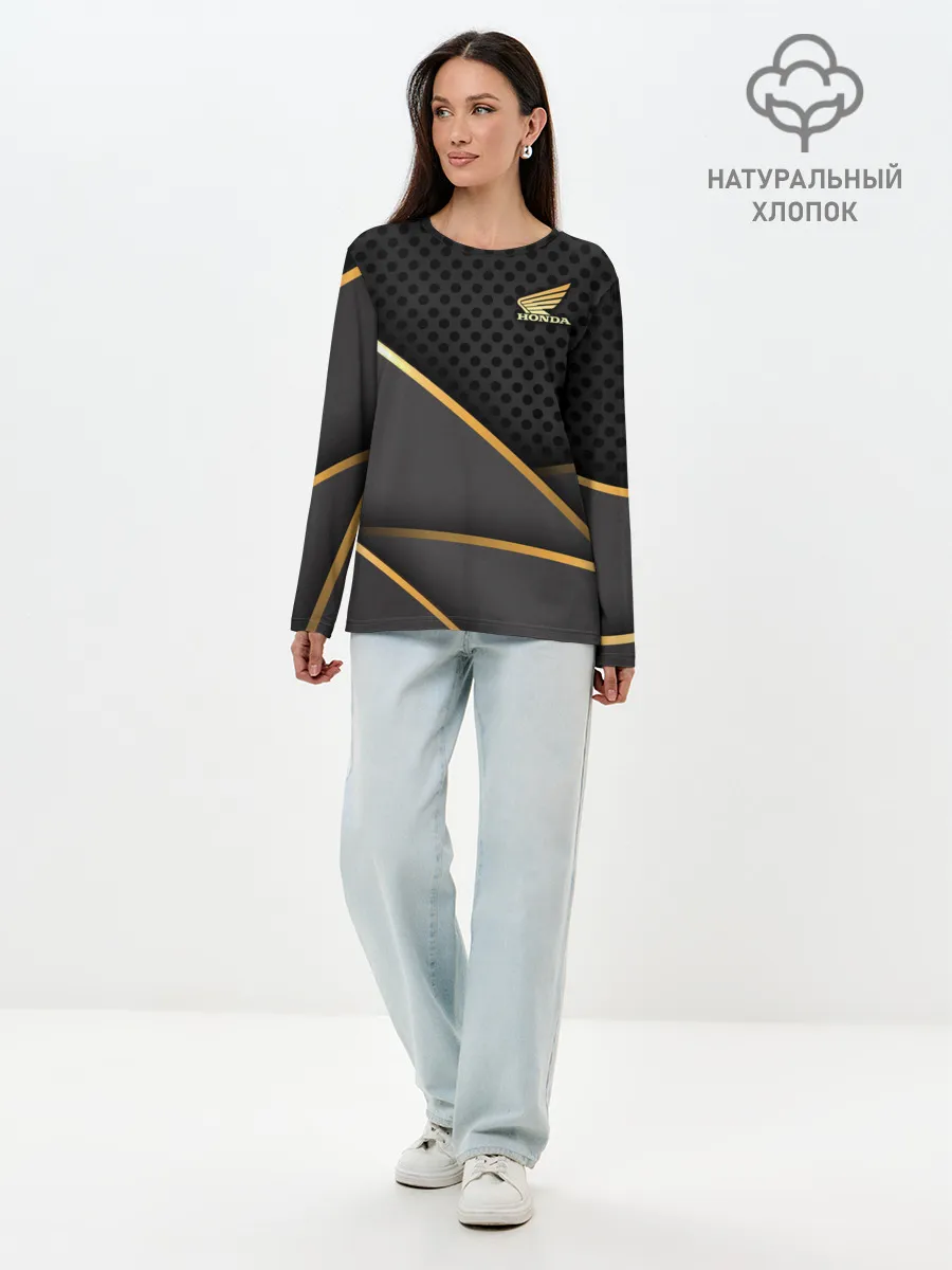 Лонгслив женский. Хлопок / HONDA