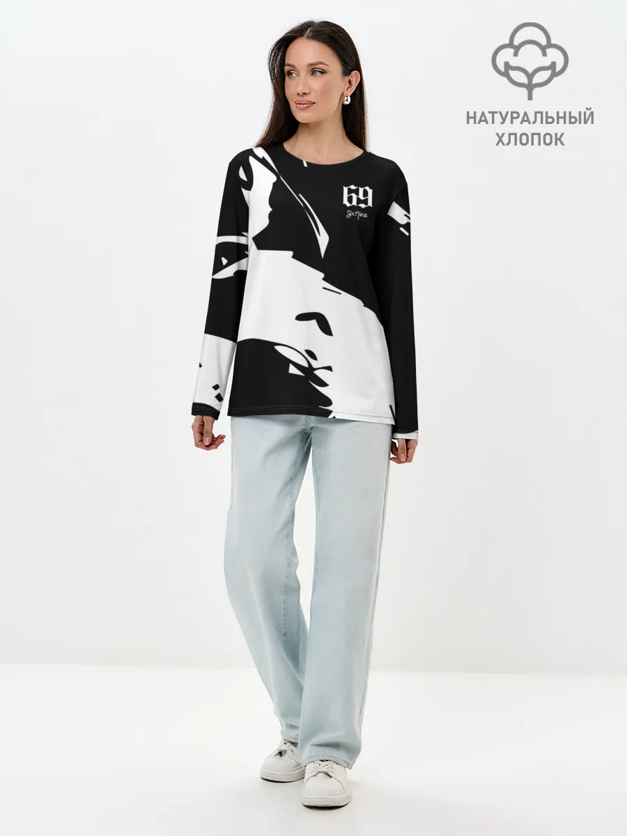 Лонгслив женский. Хлопок / 6ix9ine Tekashi