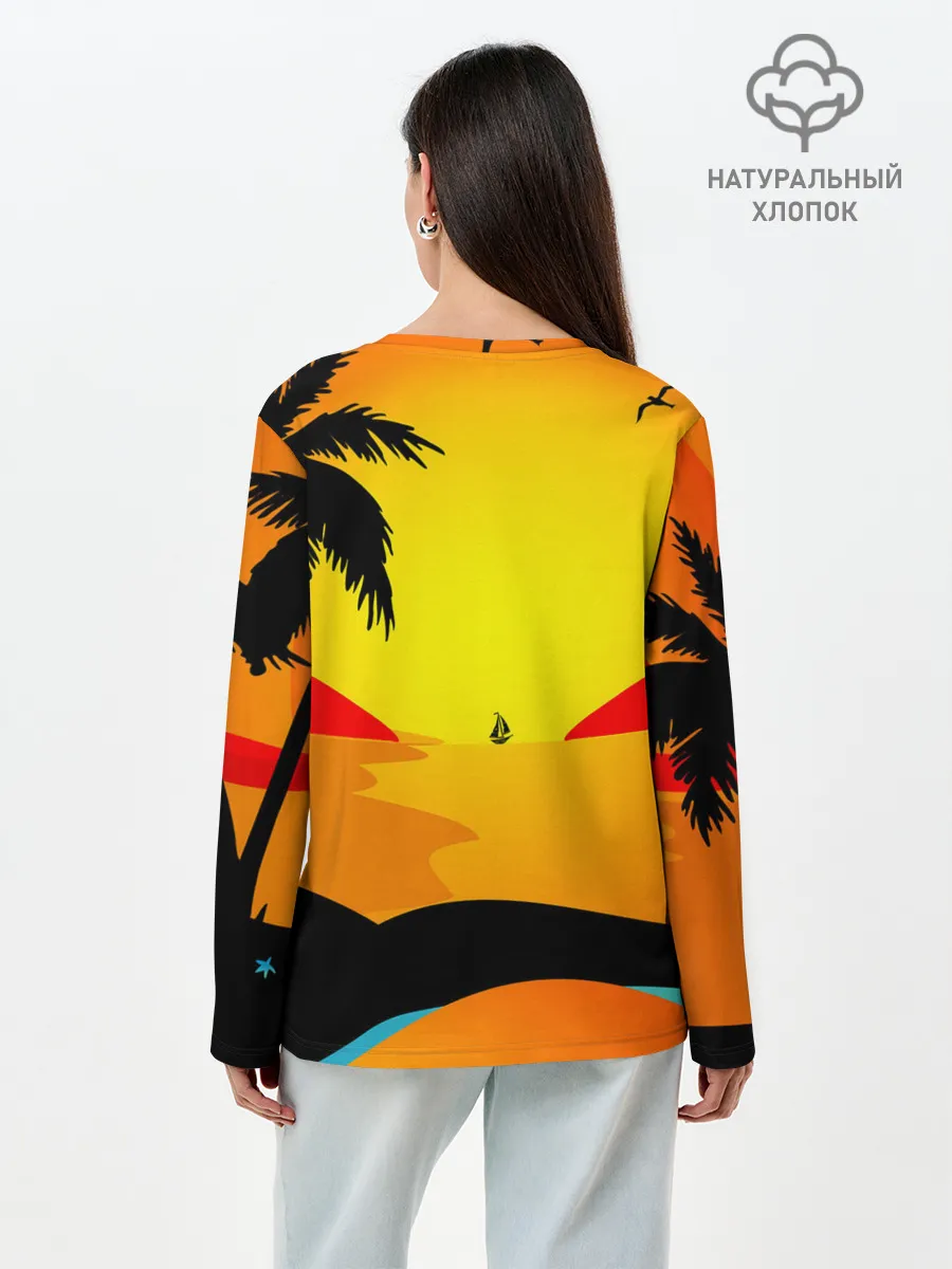 Лонгслив женский. Хлопок / 6ix9ine Tekashi