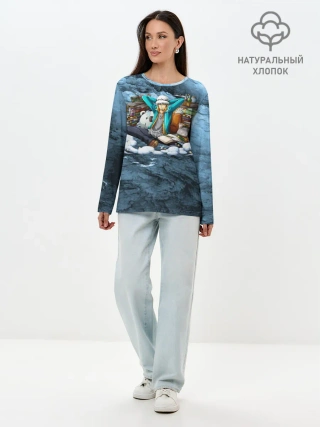 Лонгслив женский. Хлопок / One Piece | Trafalgar Law