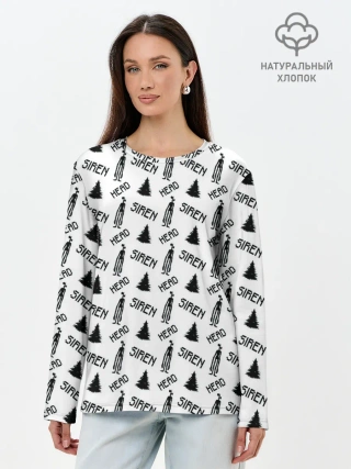 Лонгслив женский. Хлопок / Siren Head