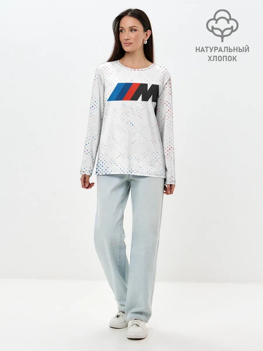 Лонгслив женский. Хлопок / BMW / БМВ